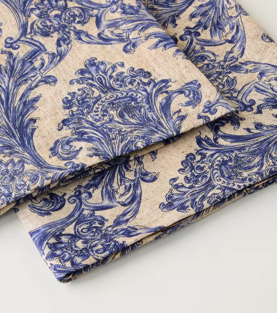 The House of Lyria Set of 2 Filea printed linen napkins | Thumbnail 4 The House of Lyria Set of 2 Filea printed linen napkins | Thumbnail 4