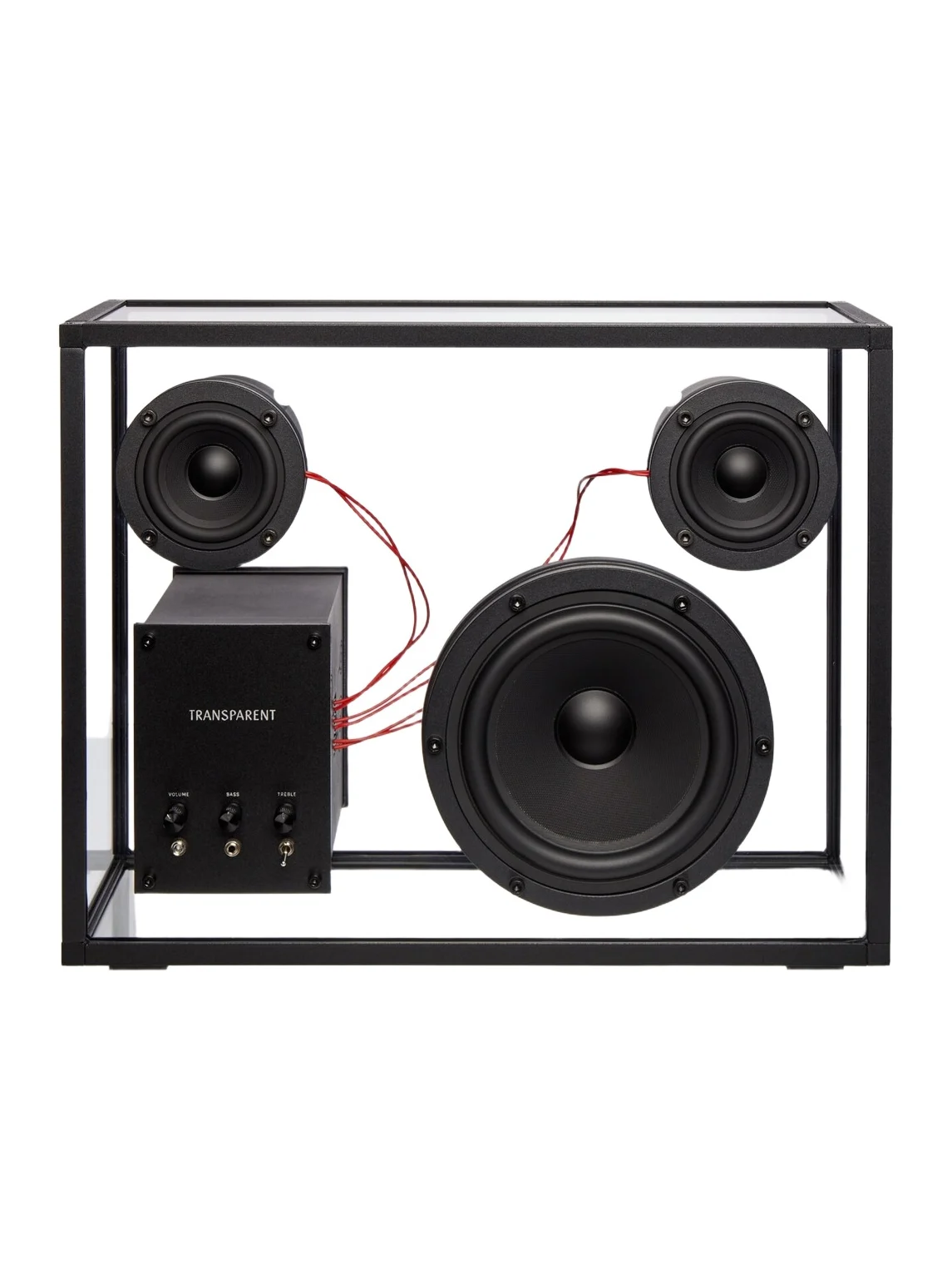 Transparent glass speaker
