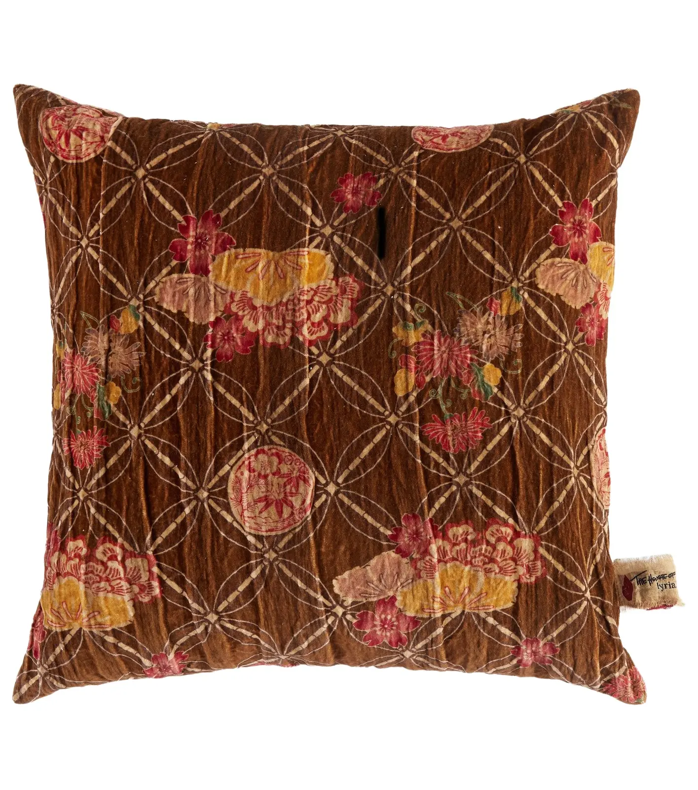 The House of Lyria Sainfoin floral cotton cushion