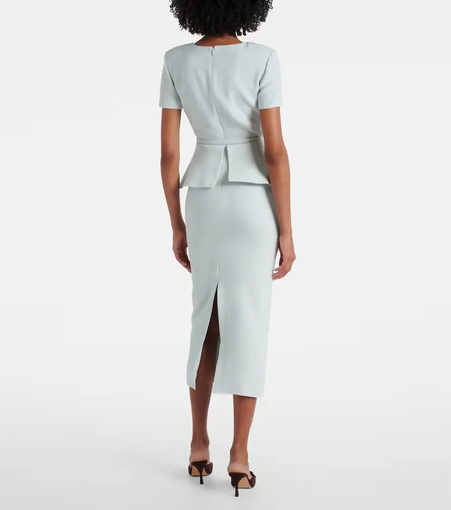 Roland Mouret Wool and slik midi dress | Thumbnail 3
