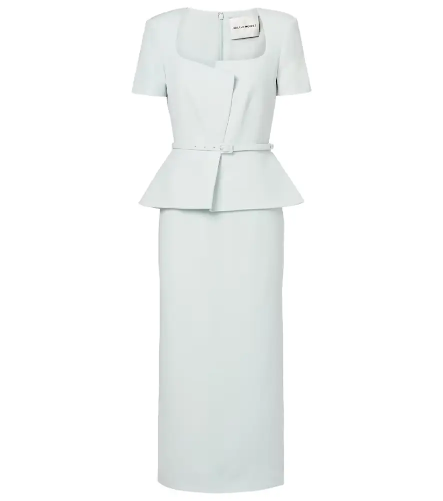 Roland Mouret Wool and slik midi dress