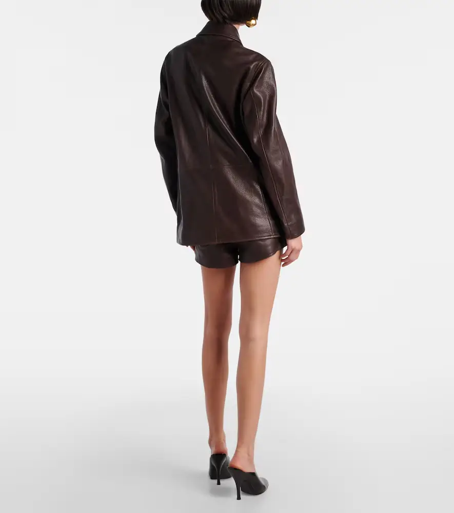 Nour Hammour Leather jacket | Thumbnail 4