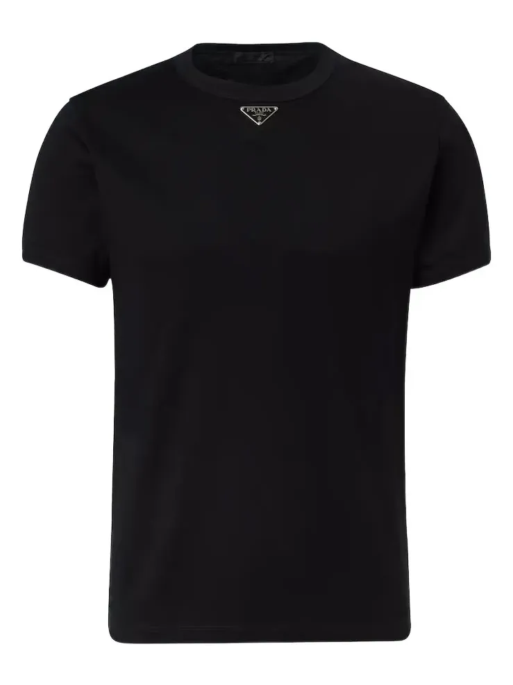 Triangle cotton jersey T-shirt