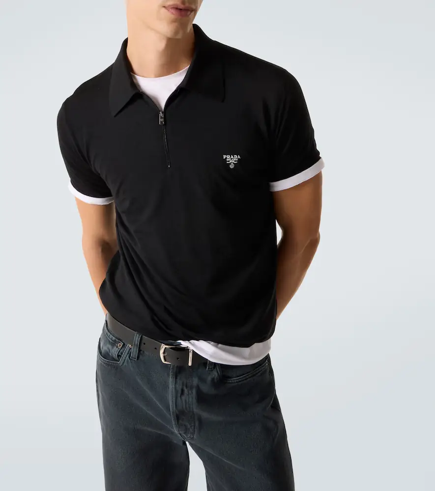 Prada Virgin wool polo shirt | Thumbnail 5 Prada Virgin wool polo shirt | Thumbnail 5