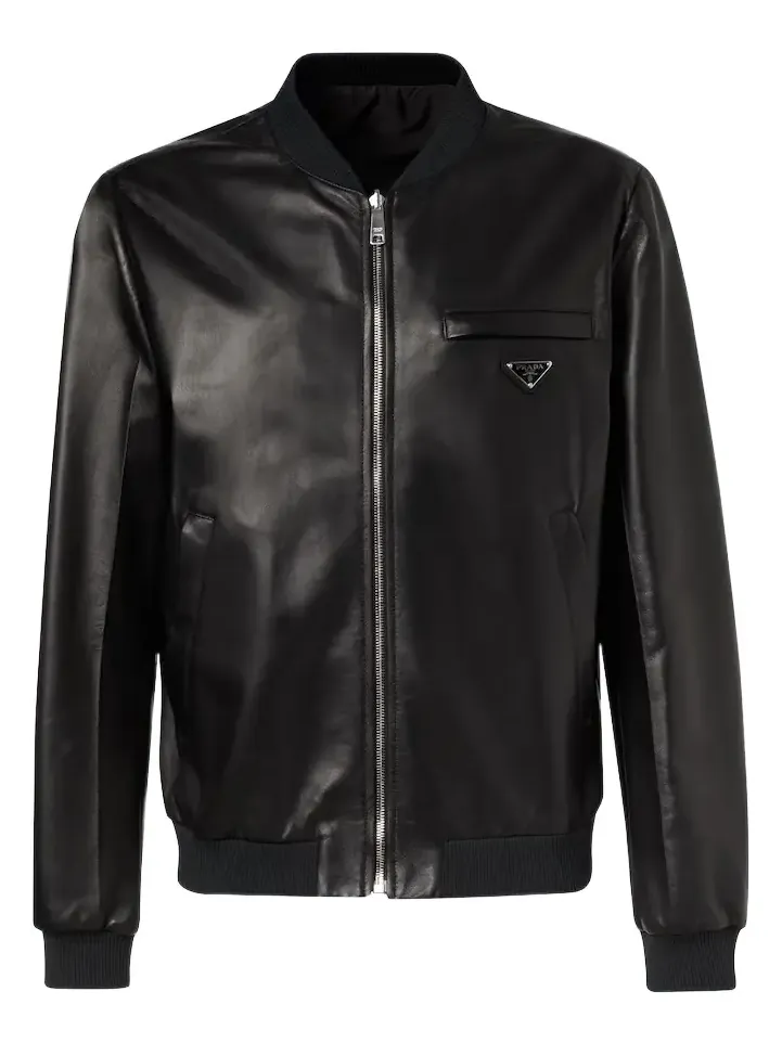 Leather bomber jacket Leather bomber jacket
