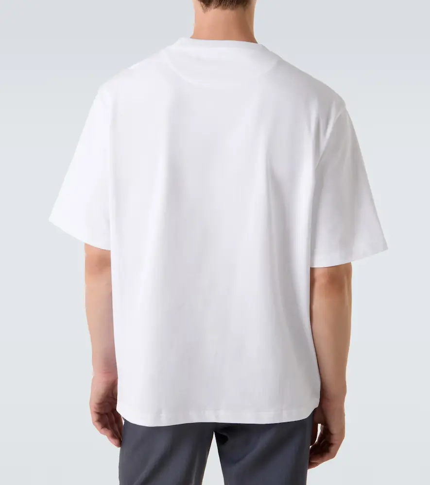 Prada Logo oversized cotton jersey T-shirt | Thumbnail 4