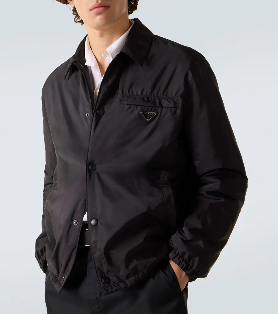 Prada Re-Nylon blouson jacket | Thumbnail 3 Prada Re-Nylon blouson jacket | Thumbnail 3