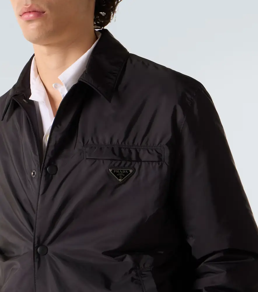 Prada Re-Nylon blouson jacket | Thumbnail 6 Prada Re-Nylon blouson jacket | Thumbnail 6