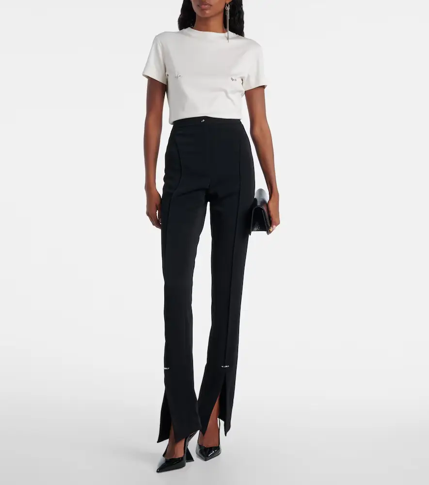 Mugler Embellished cotton jersey T-shirt | Thumbnail 2 Mugler Embellished cotton jersey T-shirt | Thumbnail 2