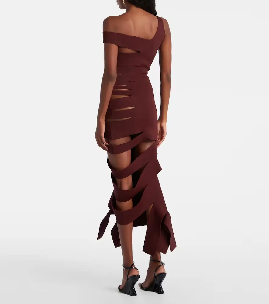 Mugler Asymmetric cut-out midi dress | Thumbnail 3