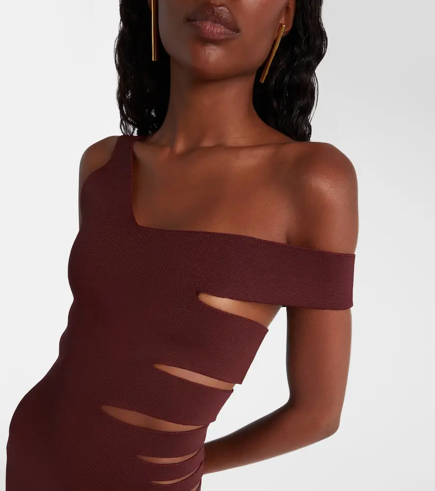 Mugler Asymmetric cut-out midi dress | Thumbnail 5