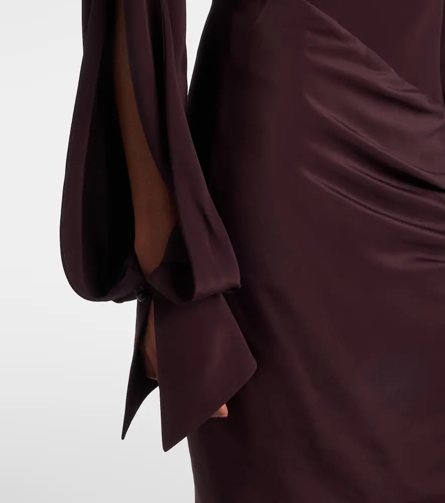 Mugler Draped asymmetric minidress | Thumbnail 3 Mugler Draped asymmetric minidress | Thumbnail 3