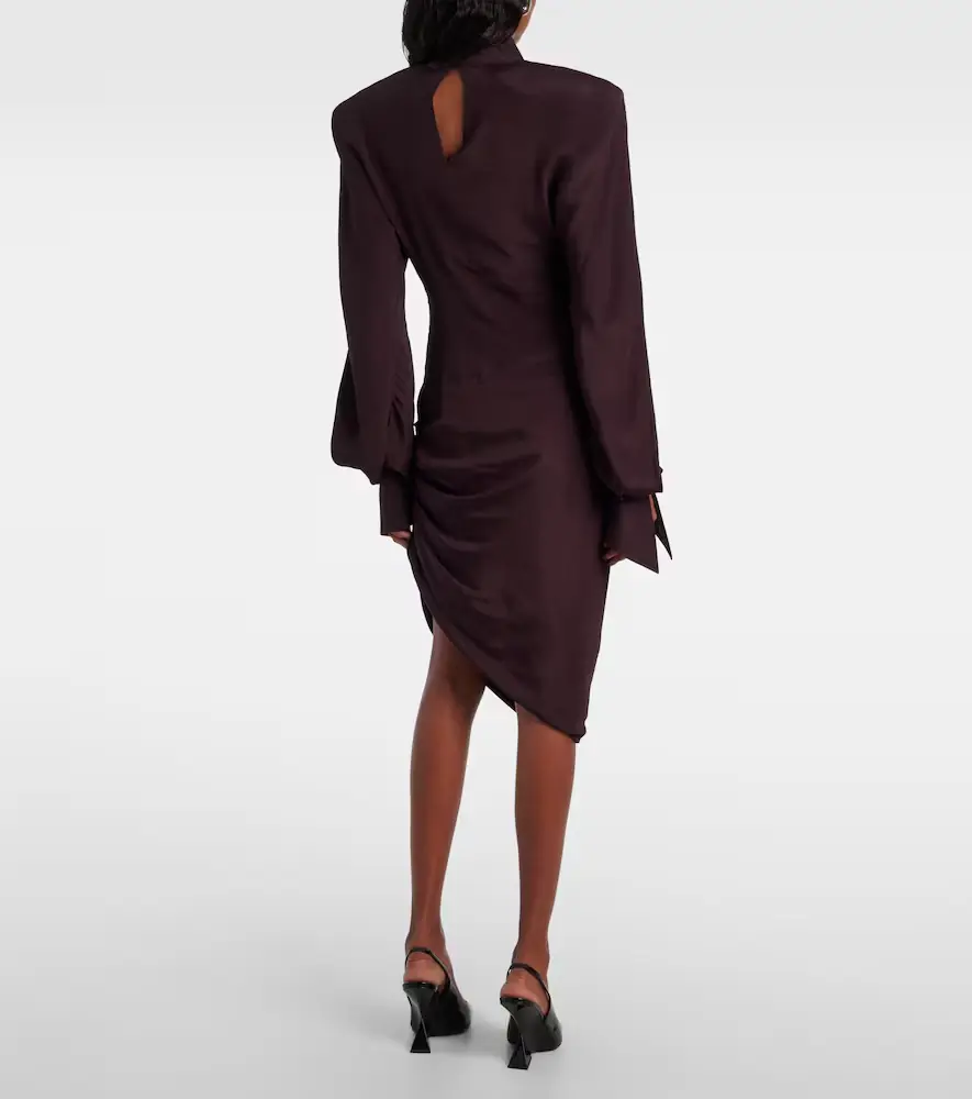 Mugler Draped asymmetric minidress | Thumbnail 5 Mugler Draped asymmetric minidress | Thumbnail 5