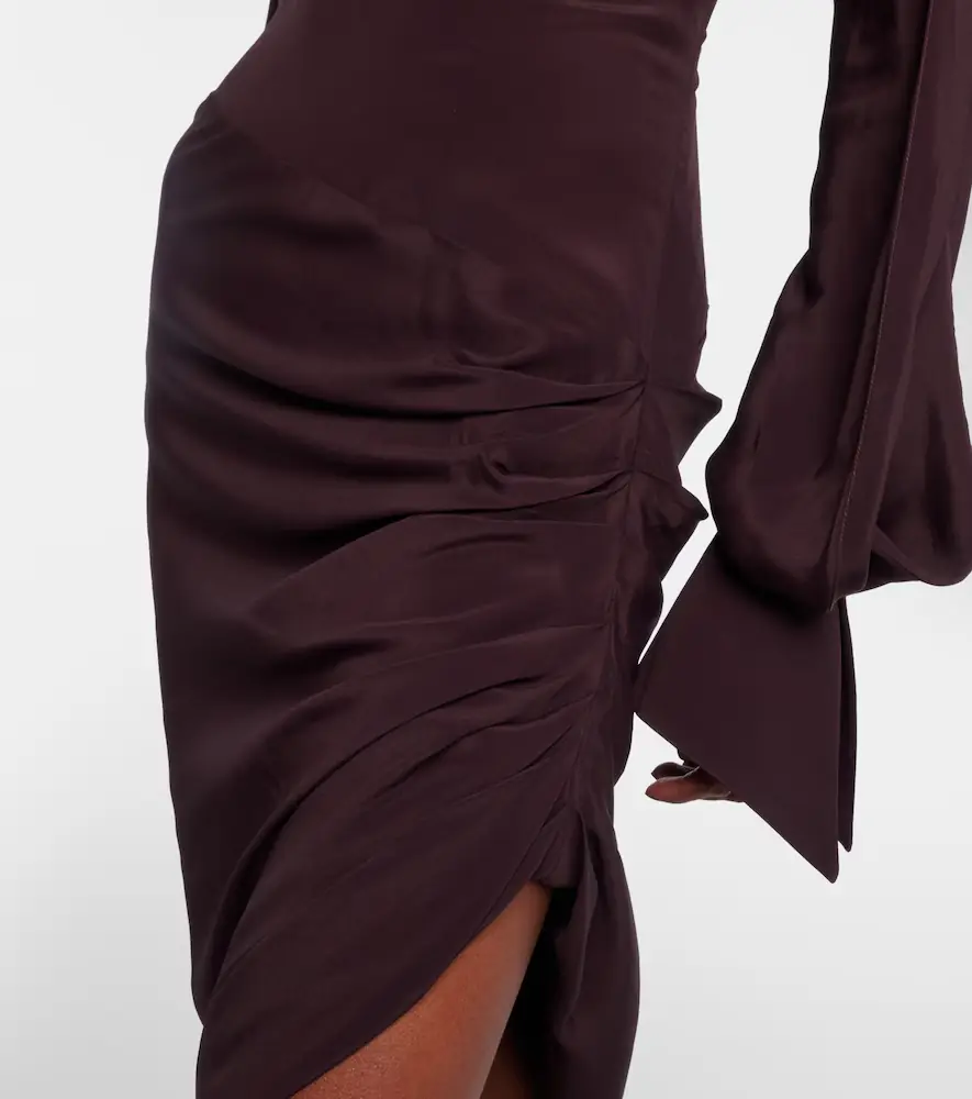Mugler Draped asymmetric minidress | Thumbnail 6 Mugler Draped asymmetric minidress | Thumbnail 6
