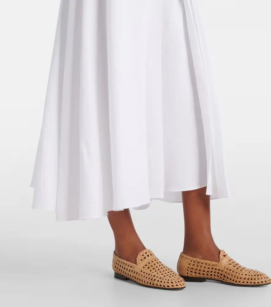 Loro Piana Petra pleated linen maxi skirt | Thumbnail 3 Loro Piana Petra pleated linen maxi skirt | Thumbnail 3