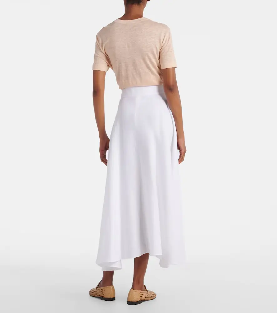 Loro Piana Petra pleated linen maxi skirt | Thumbnail 4 Loro Piana Petra pleated linen maxi skirt | Thumbnail 4