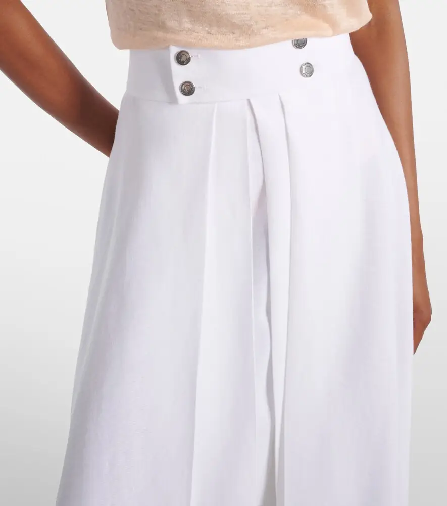 Loro Piana Petra pleated linen maxi skirt | Thumbnail 5 Loro Piana Petra pleated linen maxi skirt | Thumbnail 5