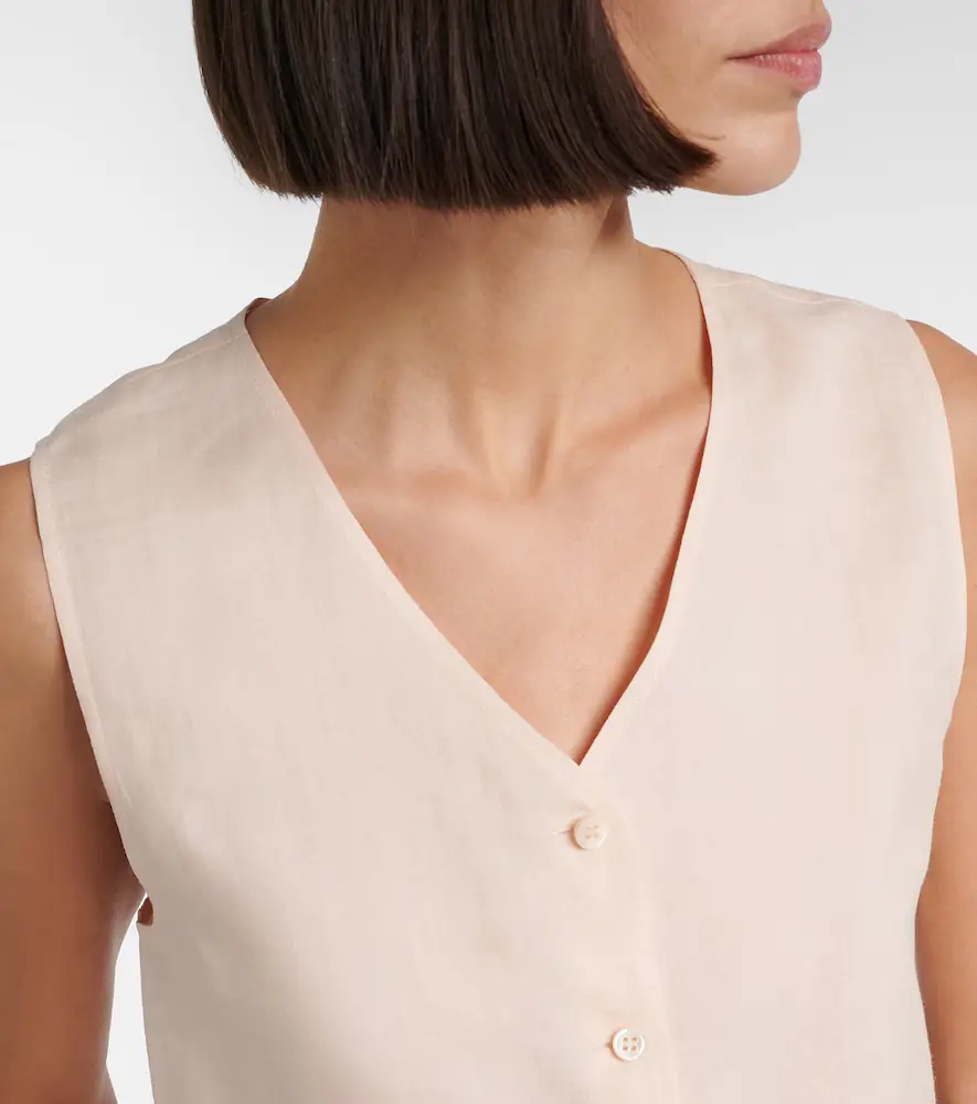 Loro Piana Milly ramie vest | Thumbnail 5 Loro Piana Milly ramie vest | Thumbnail 5