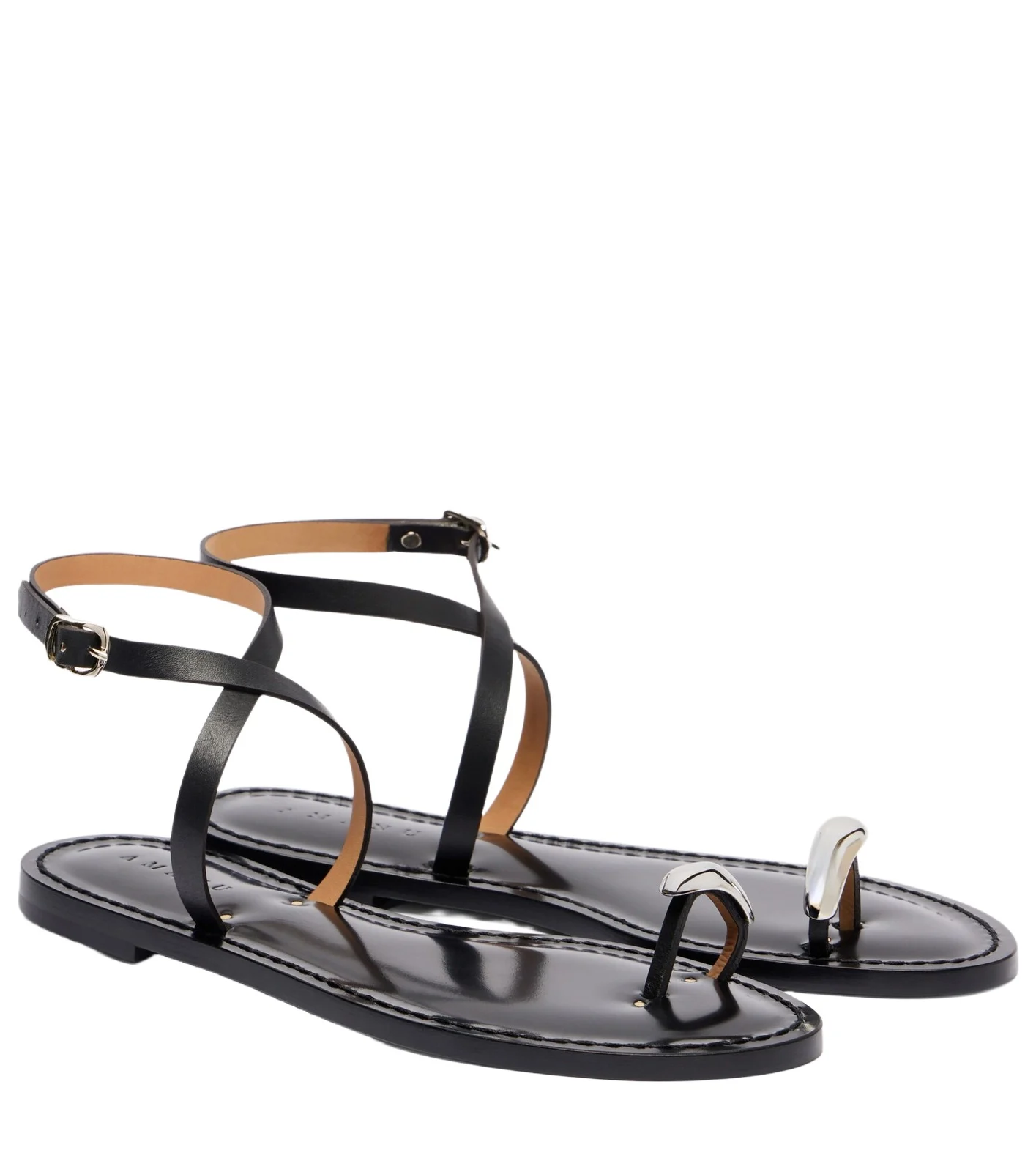 AMANU Kigali embellished leather sandals
