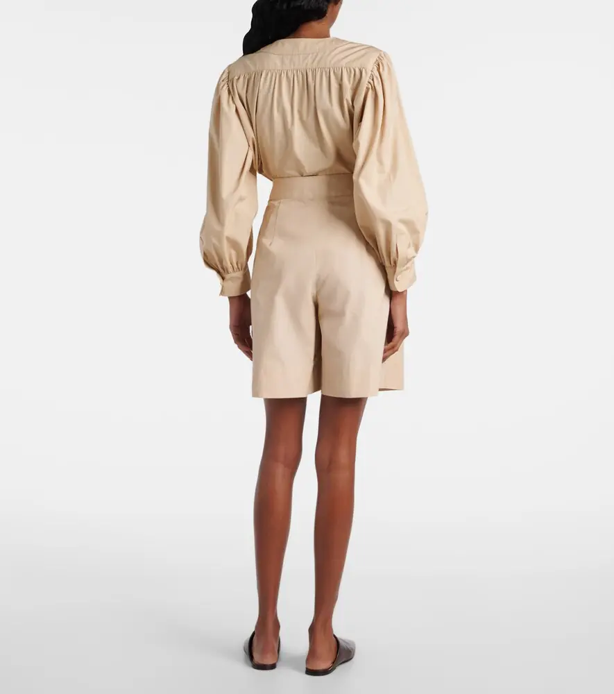 Loro Piana Dorin cotton satin Bermuda shorts | Thumbnail 4