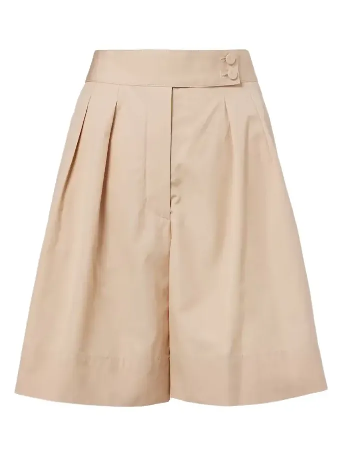 Loro Piana Dorin cotton satin Bermuda shorts