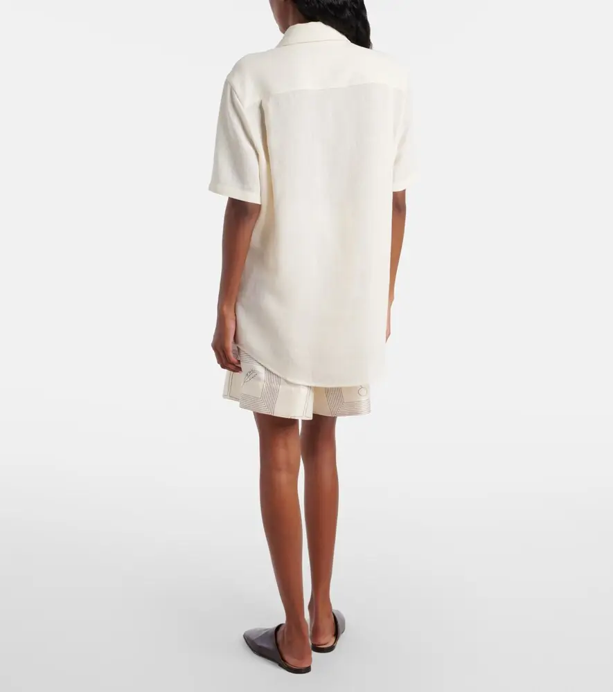 Loro Piana Shirley linen crêpe shirt | Thumbnail 2 Loro Piana Shirley linen crêpe shirt | Thumbnail 2