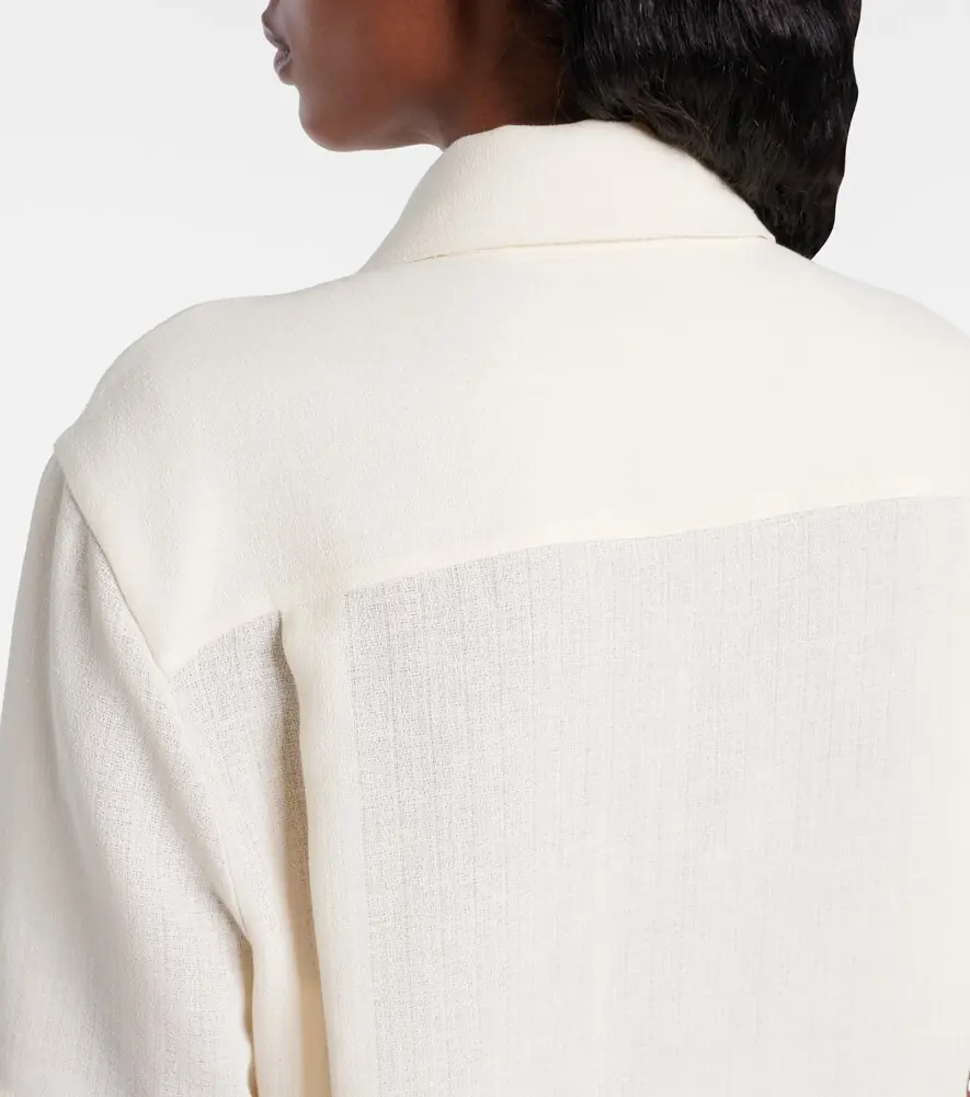 Loro Piana Shirley linen crêpe shirt | Thumbnail 4 Loro Piana Shirley linen crêpe shirt | Thumbnail 4