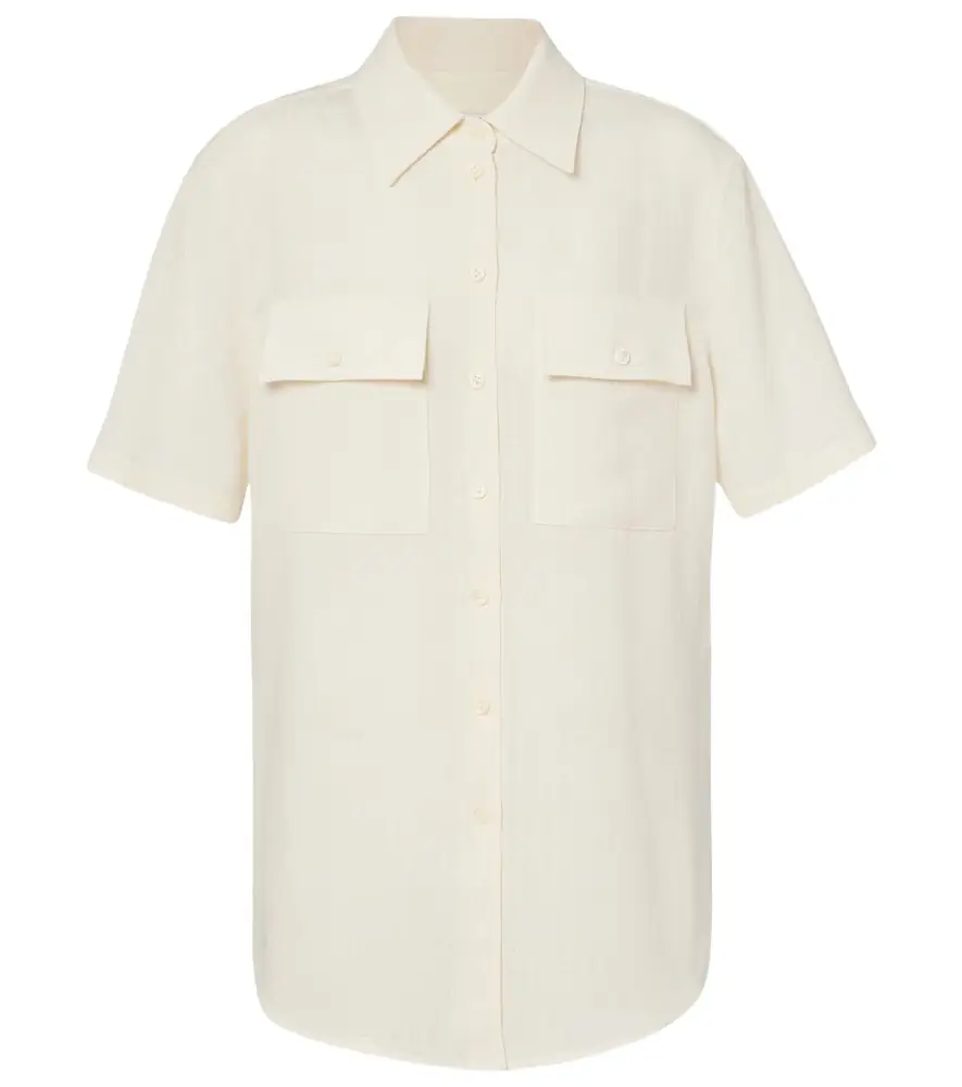 Loro Piana Shirley linen crêpe shirt