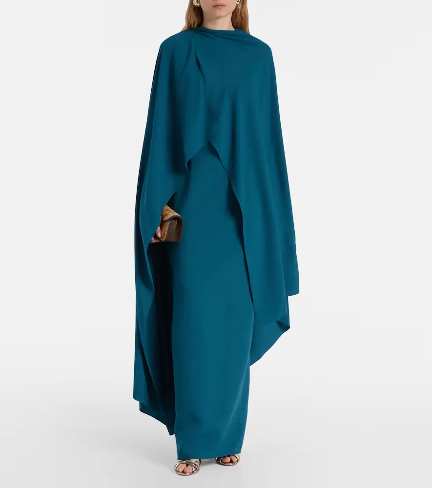 Roksanda Deena caped crêpe gown | Thumbnail 2 Roksanda Deena caped crêpe gown | Thumbnail 2