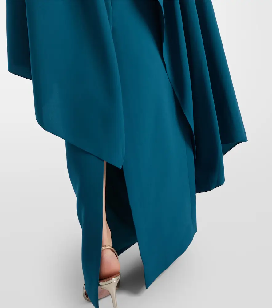 Roksanda Deena caped crêpe gown | Thumbnail 4 Roksanda Deena caped crêpe gown | Thumbnail 4