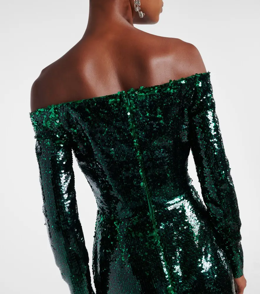 Elie Saab Sequined off-shoulder gown | Thumbnail 6 Elie Saab Sequined off-shoulder gown | Thumbnail 6