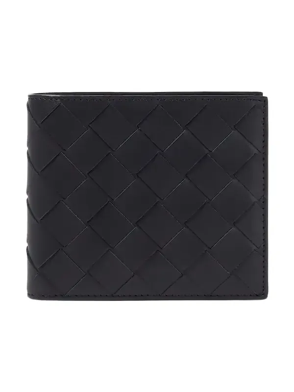 Intrecciato leather bifold wallet