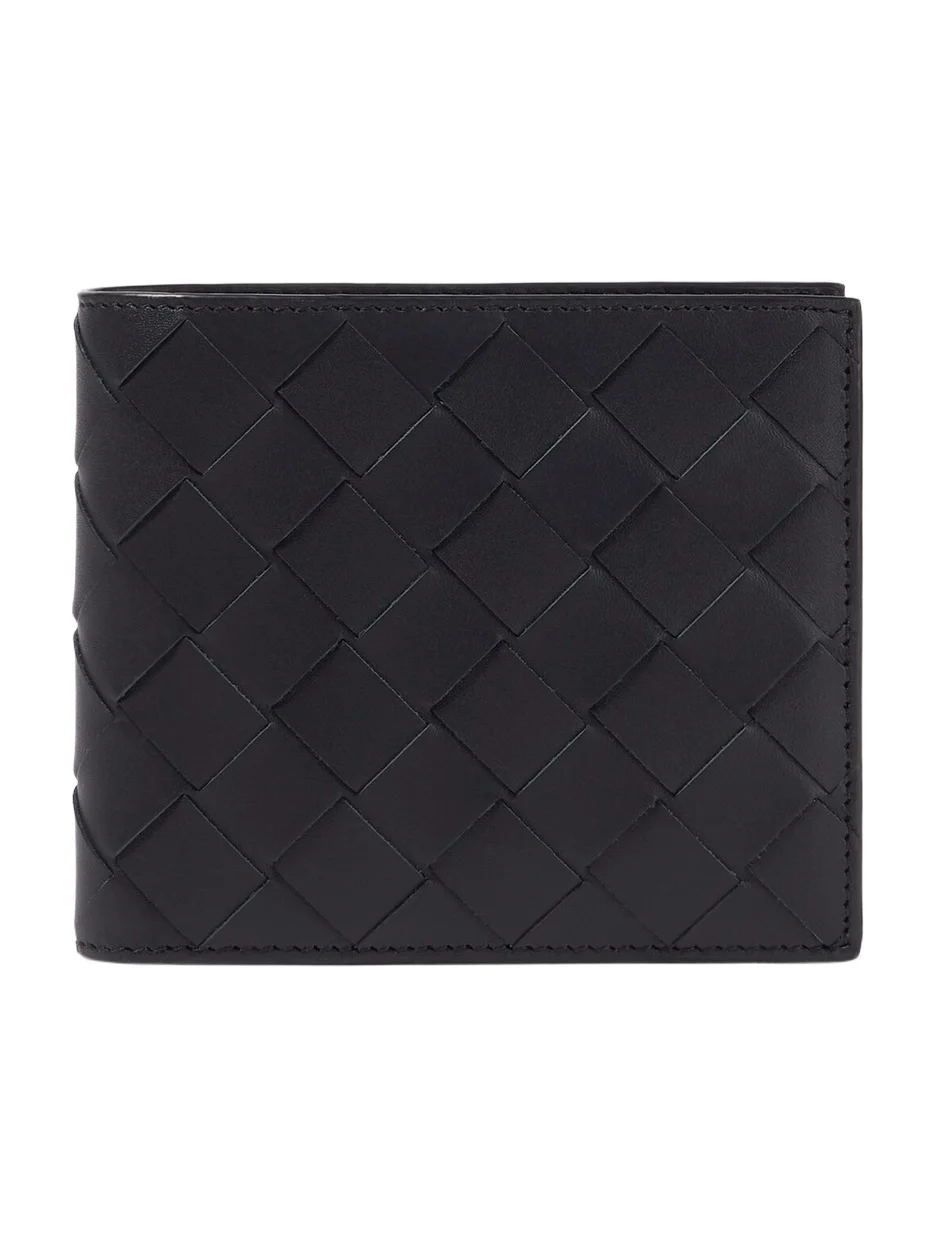 Intrecciato leather bifold wallet
