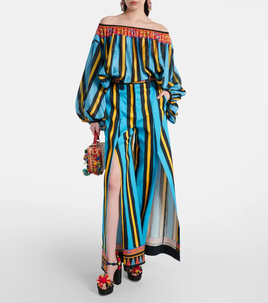 Dolce & Gabbana Striped wide-leg pants | Thumbnail 4