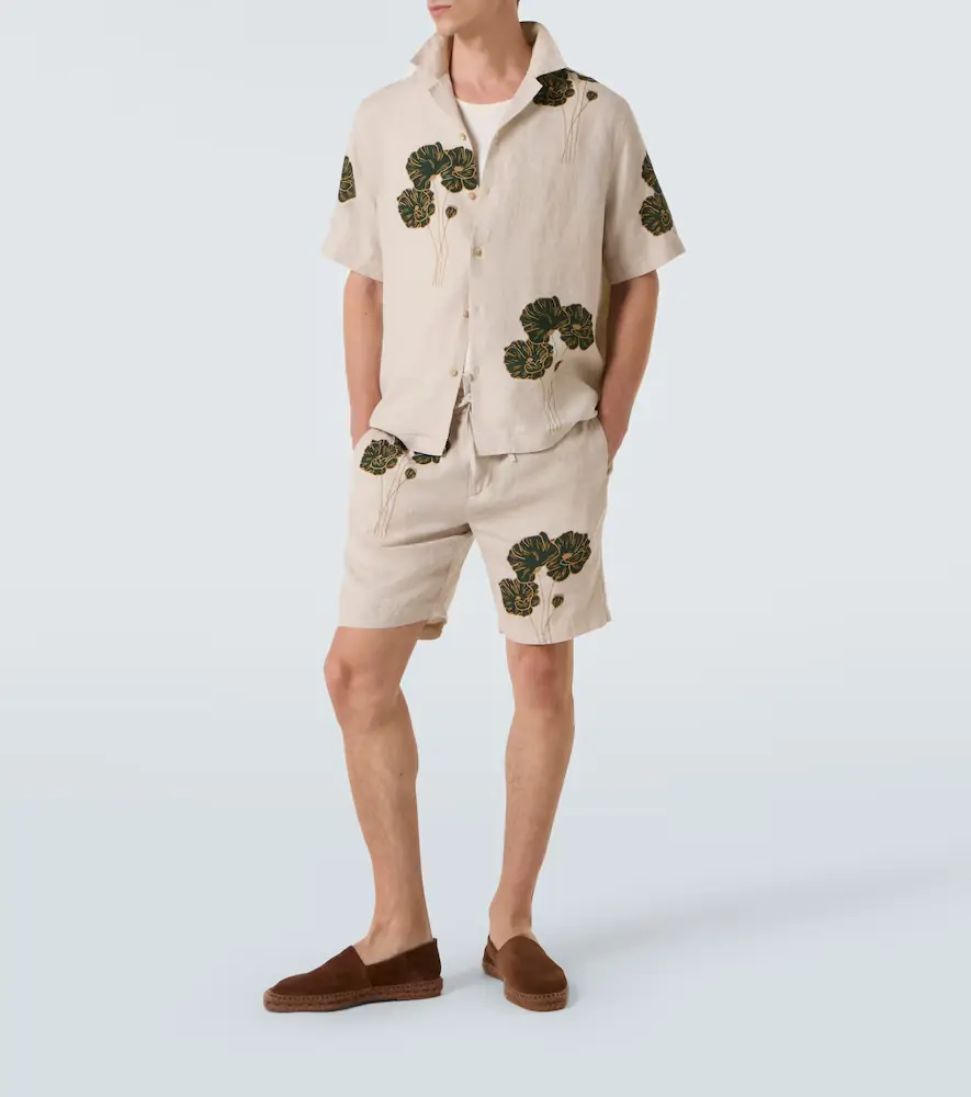 Frescobol Carioca Roberto floral linen bowling shirt | Thumbnail 2