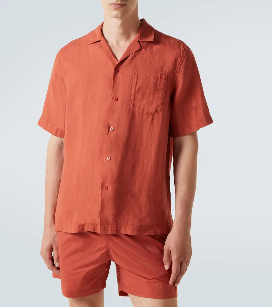 Frescobol Carioca Angelo linen bowling shirt | Thumbnail 2