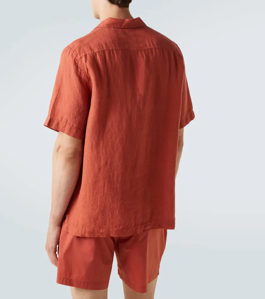 Frescobol Carioca Angelo linen bowling shirt | Thumbnail 3
