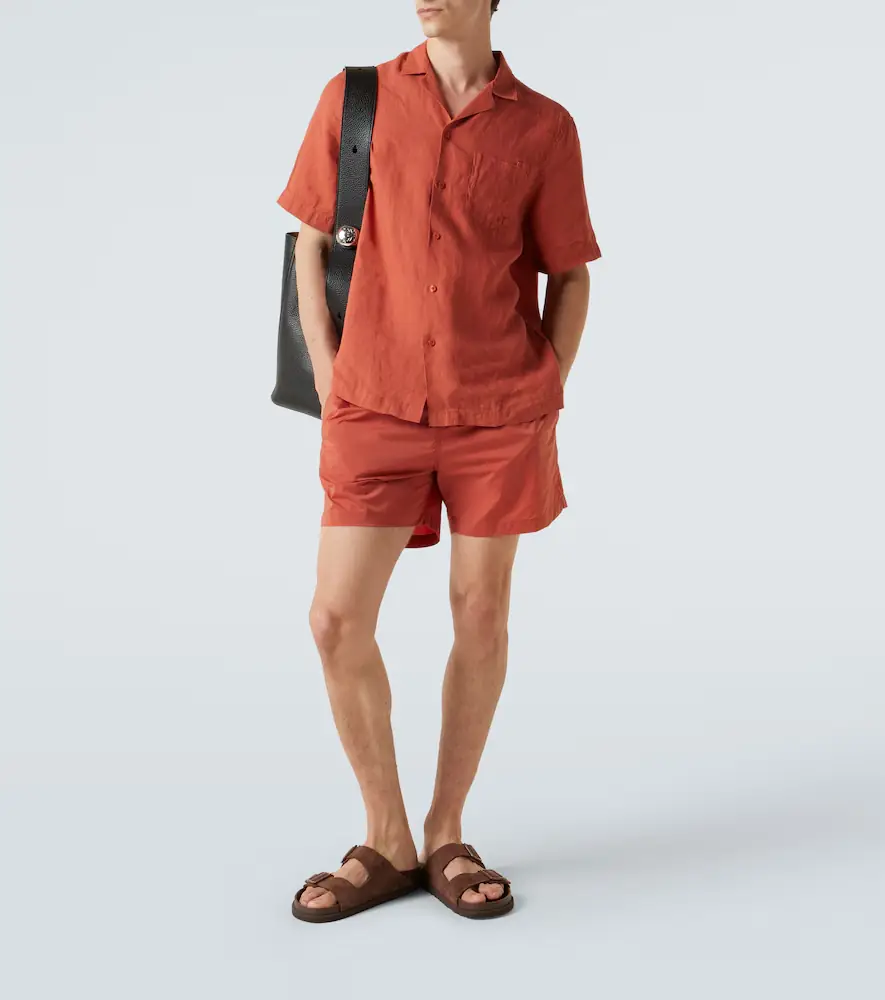 Frescobol Carioca Angelo linen bowling shirt | Thumbnail 4