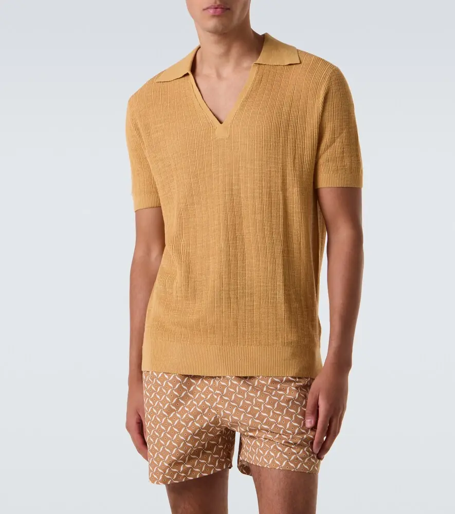 Frescobol Carioca Joaquim cotton-blend polo shirt | Thumbnail 4