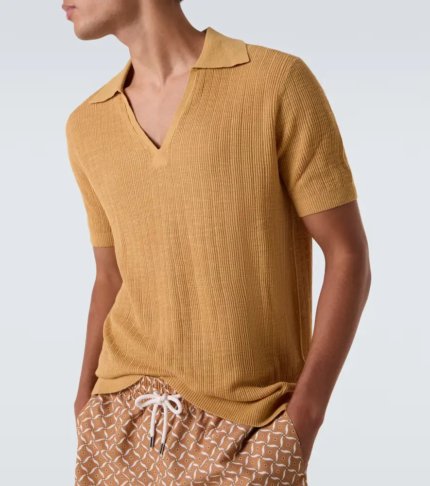 Frescobol Carioca Joaquim cotton-blend polo shirt | Thumbnail 5