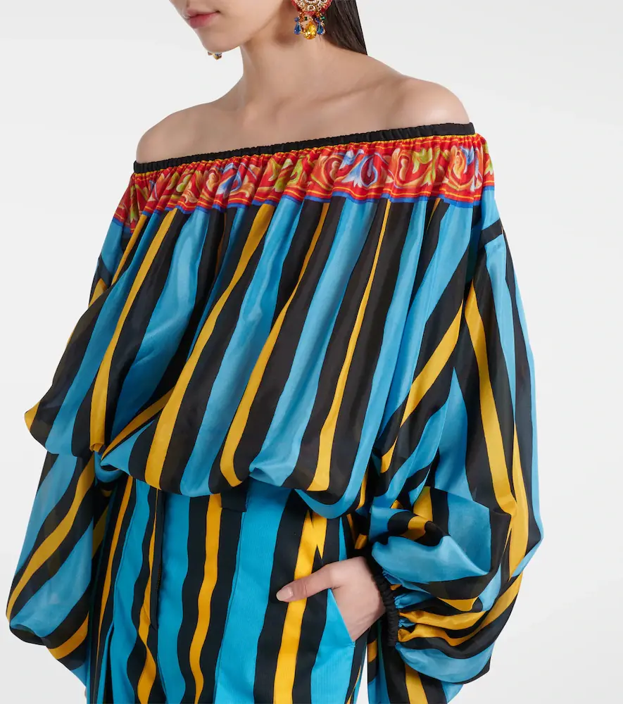 Dolce & Gabbana Patterned silk top | Thumbnail 5 Dolce & Gabbana Patterned silk top | Thumbnail 5