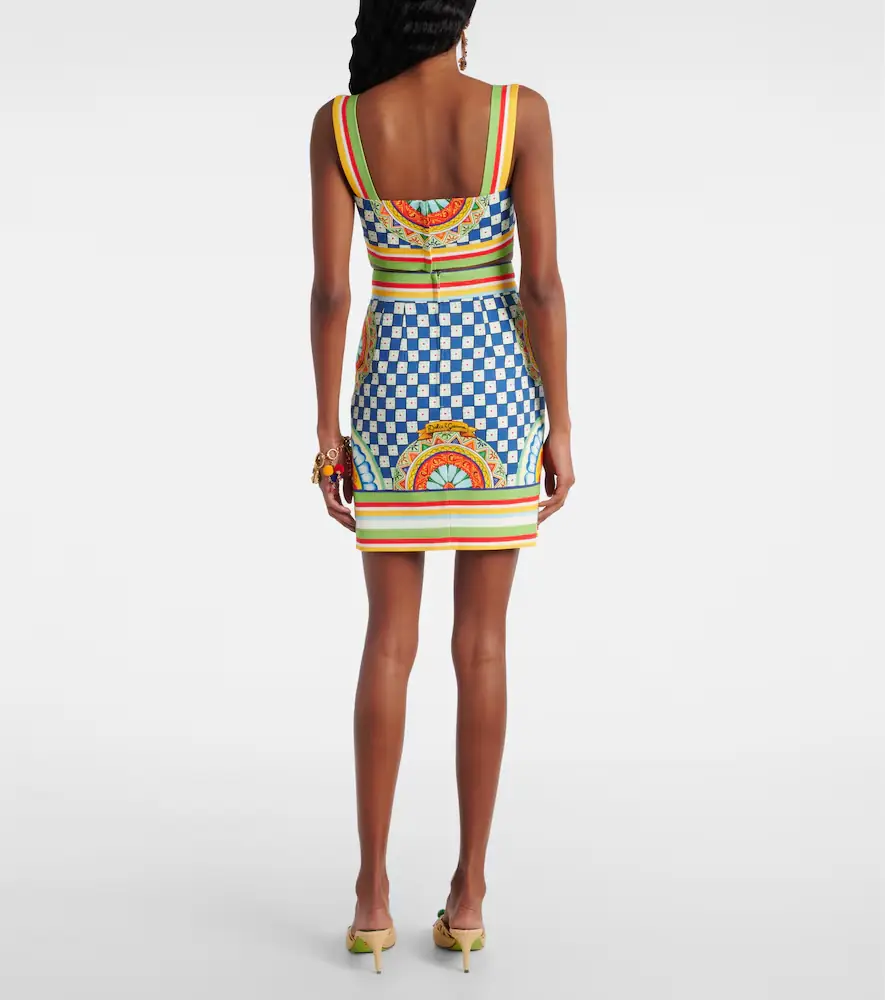 Dolce & Gabbana Cotton patterned miniskirt | Thumbnail 4
