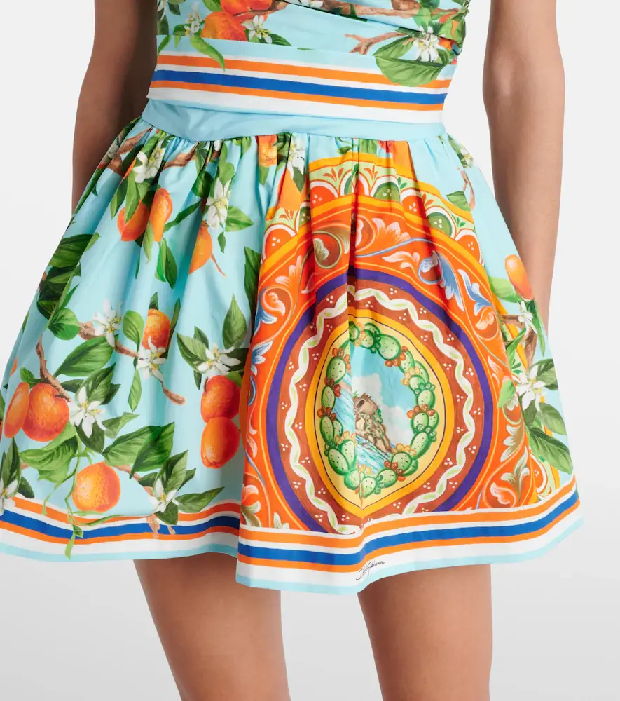 Dolce & Gabbana Taormina printed cotton bustier dress | Thumbnail 5