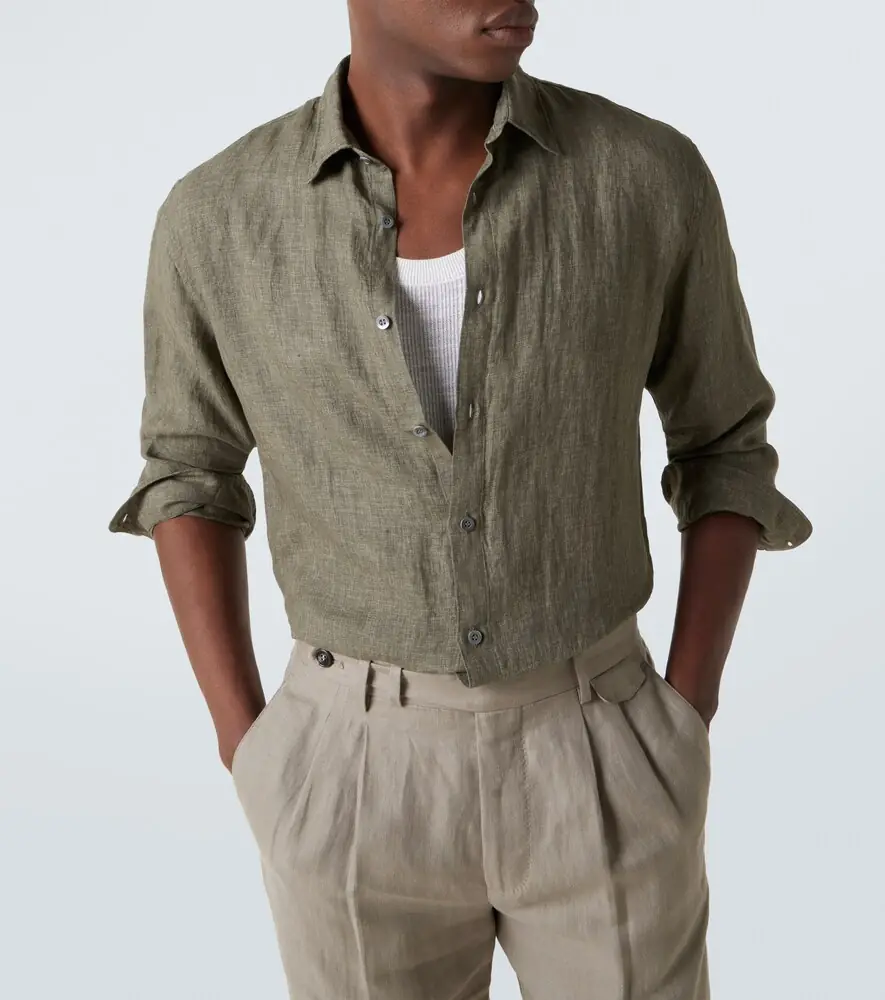 Sunspel Linen shirt | Thumbnail 4 Sunspel Linen shirt | Thumbnail 4
