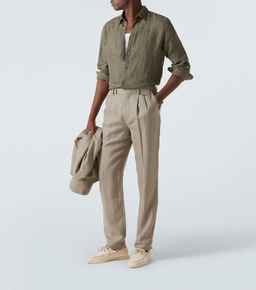 Sunspel Linen shirt | Thumbnail 6 Sunspel Linen shirt | Thumbnail 6