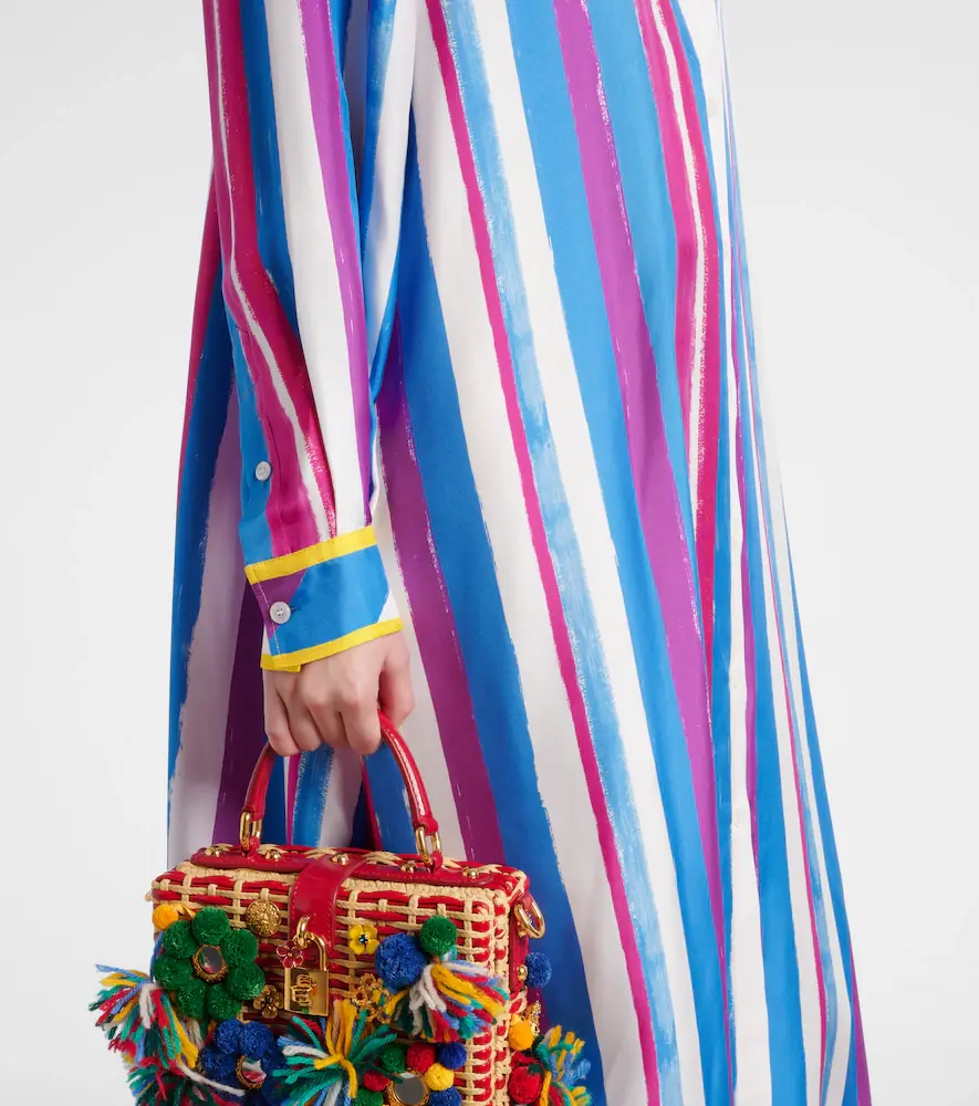 Dolce & Gabbana Striped silk kaftan | Thumbnail 2 Dolce & Gabbana Striped silk kaftan | Thumbnail 2