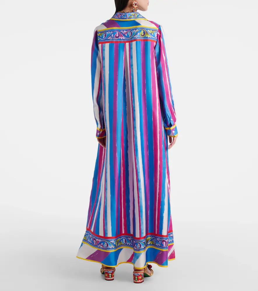 Dolce & Gabbana Striped silk kaftan | Thumbnail 4 Dolce & Gabbana Striped silk kaftan | Thumbnail 4