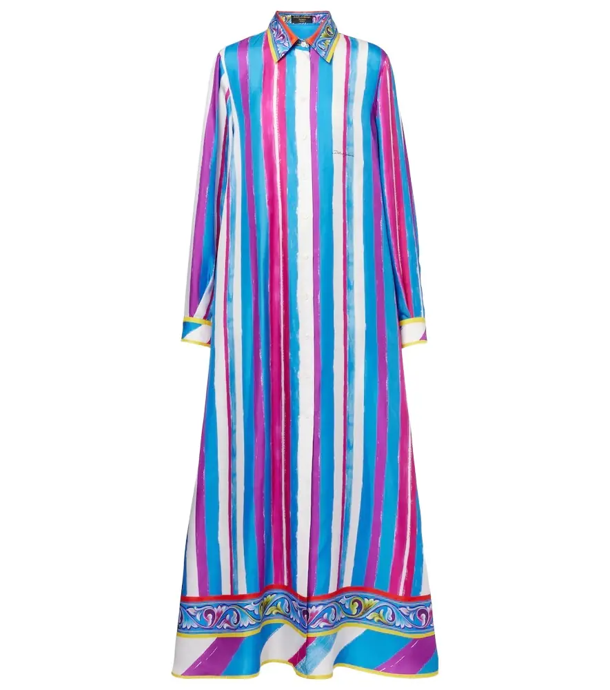 Dolce & Gabbana Striped silk kaftan