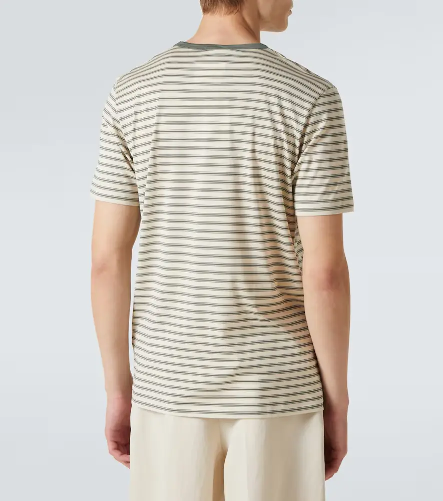 Sunspel Striped cotton jersey T-shirt | Thumbnail 4