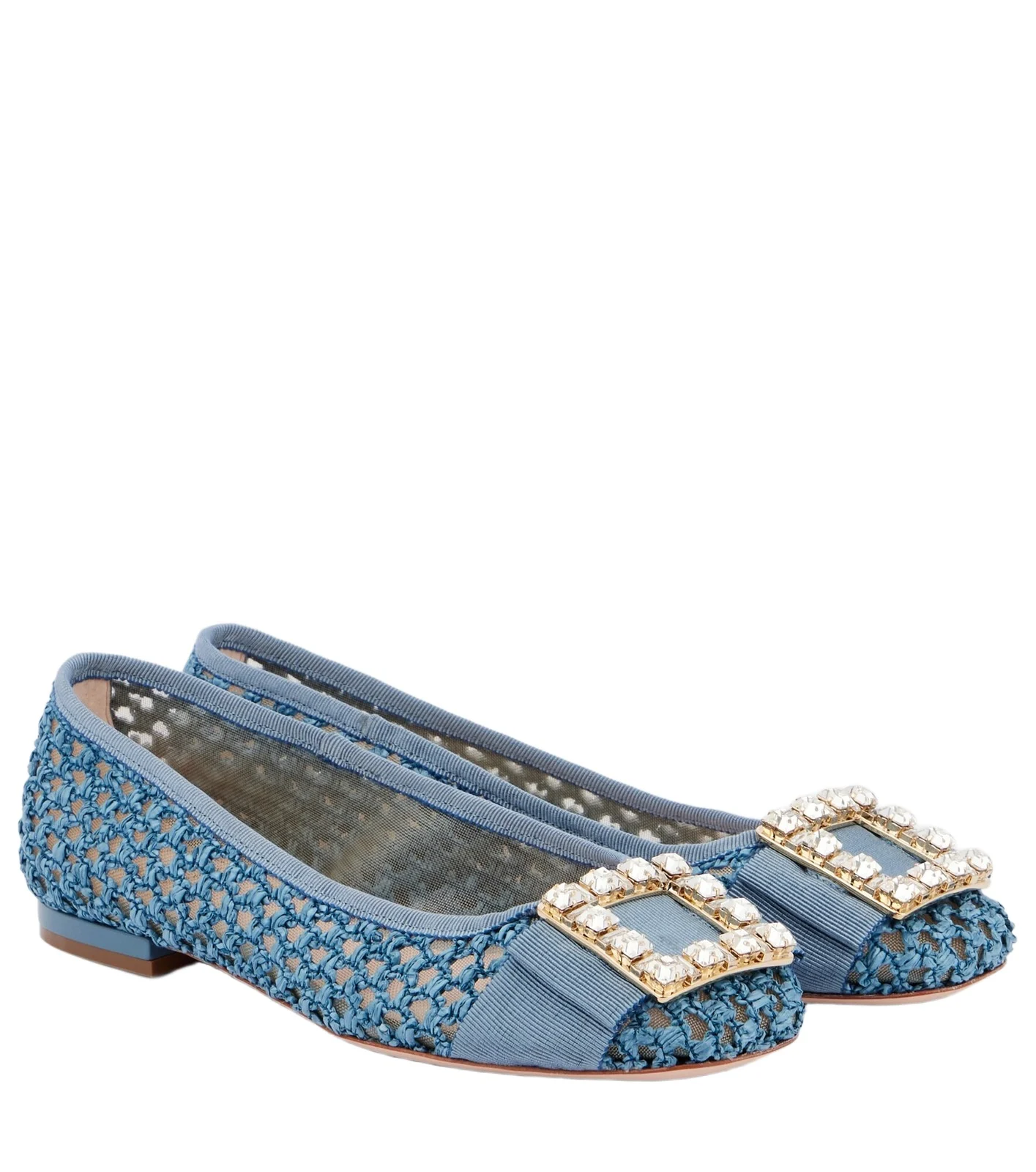 Roger Vivier Tres Vivier embellished ballet flats
